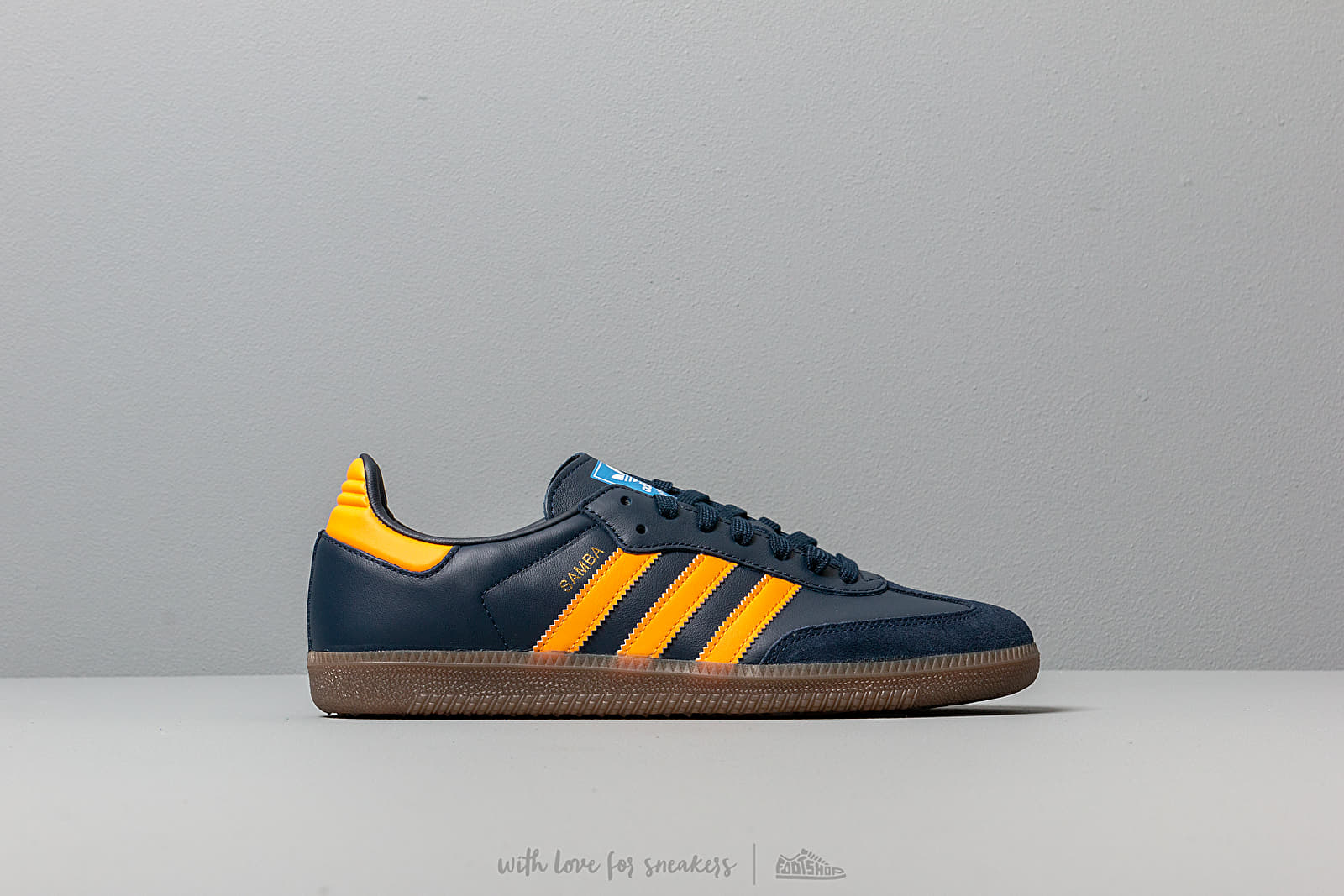 Adidas samba og blue yellow sale