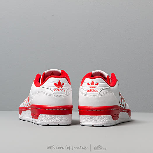 Men's shoes adidas Rivalry Low Ftw White/ Ftw White/ Scarlet