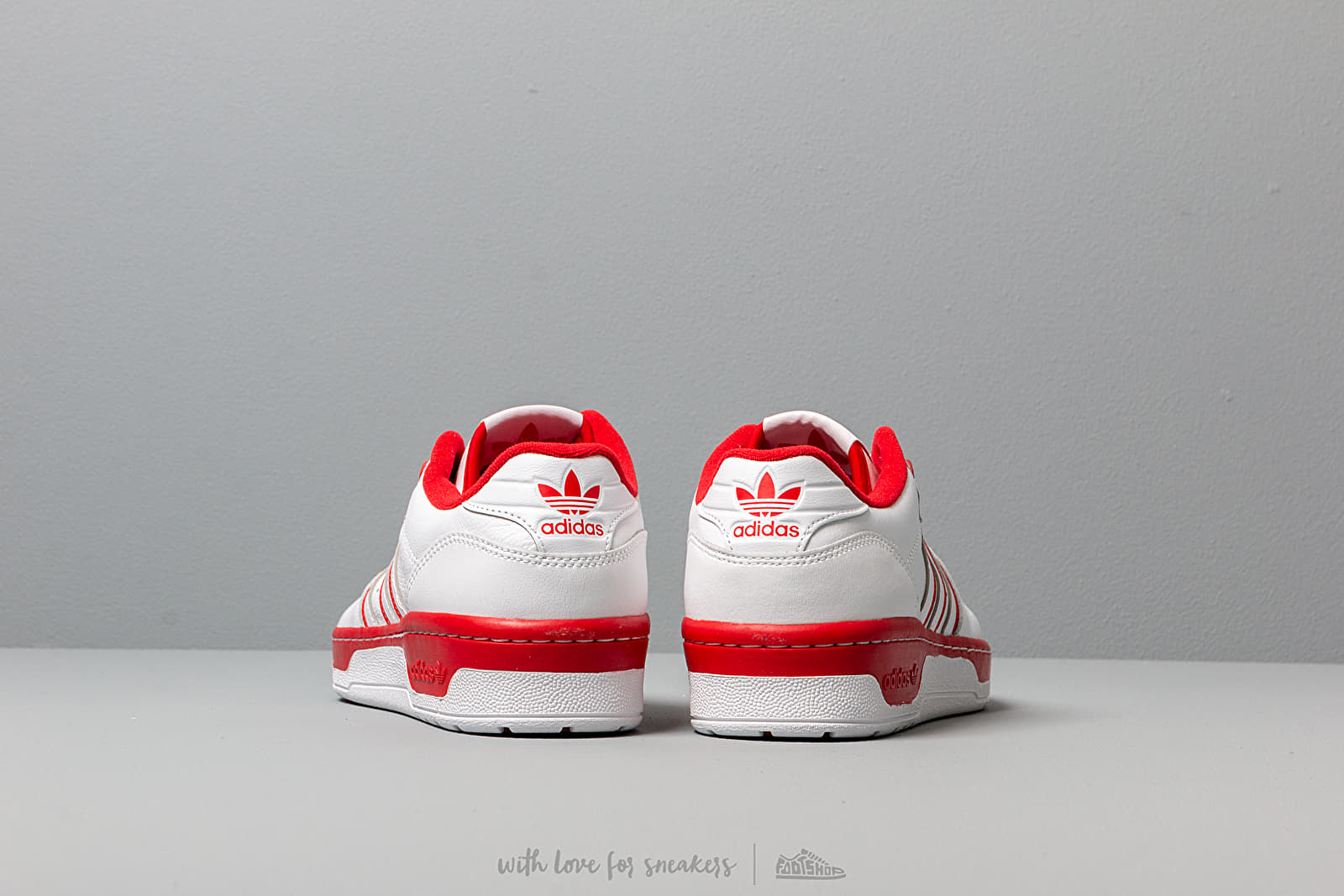 Men's shoes adidas Rivalry Low Ftw White/ Ftw White/ Scarlet