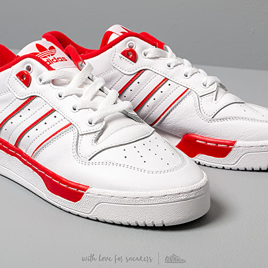 Men's shoes adidas Rivalry Low Ftw White/ Ftw White/ Scarlet