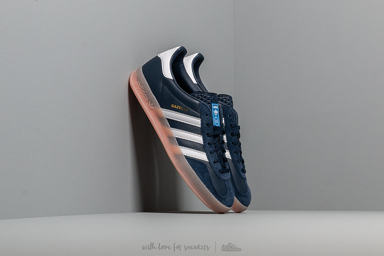 Adidas originals gazelle indoor collegiate navy-footwear white-vapour pink clearance