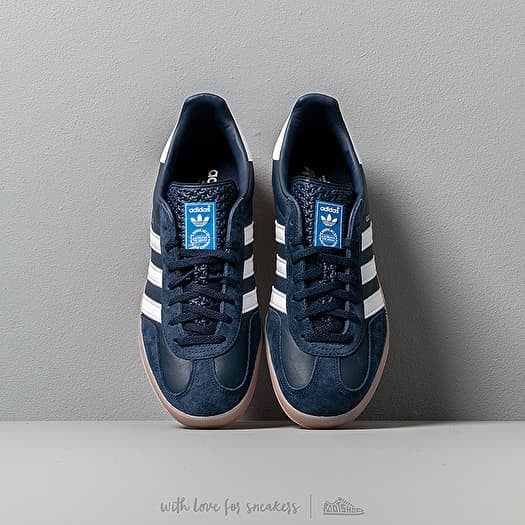 Adidas gazelle indoor collegiate navy white & pink hot sale