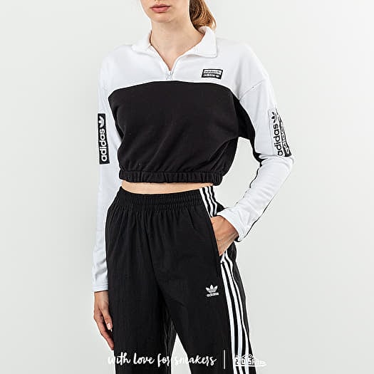 Adidas sweatshirt white and black online
