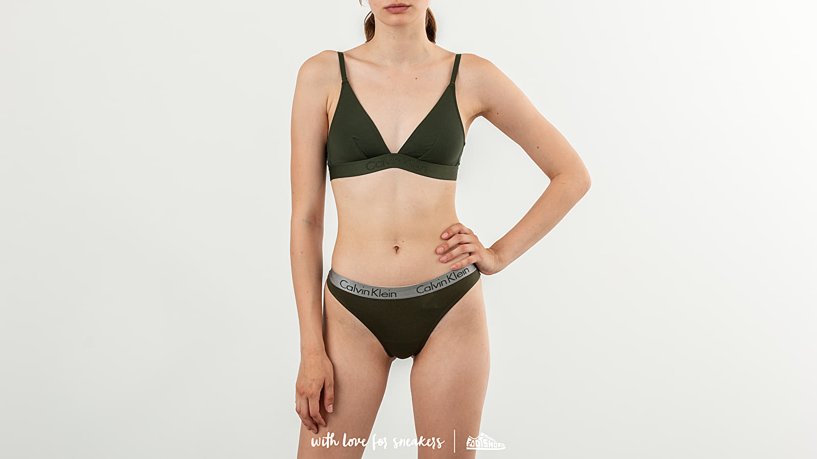Panties Calvin Klein Thong Khaki