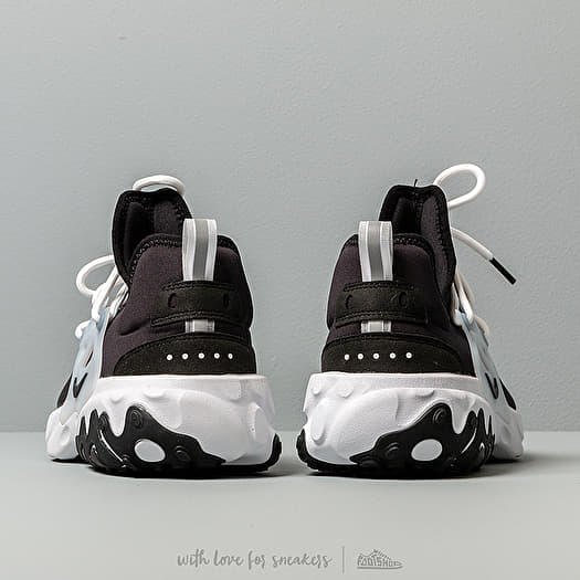 Black and white sales nike react presto