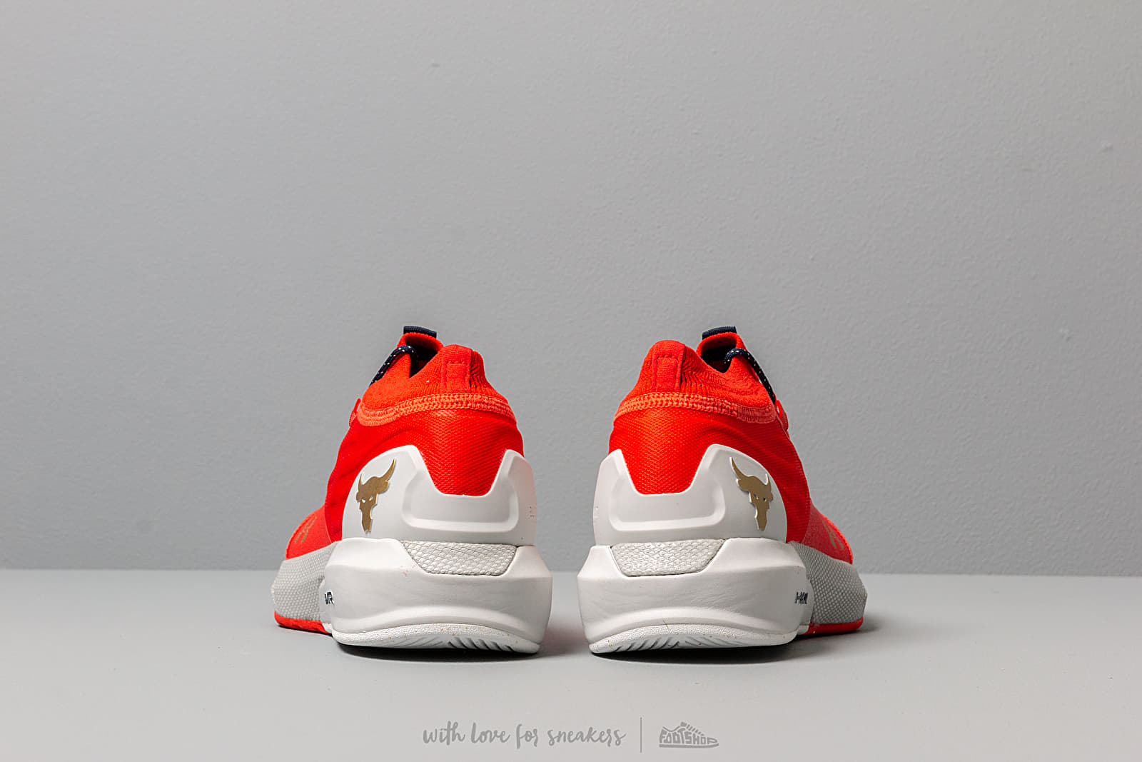 Men s shoes Under Armor Project Rock 2 Blood Orange Halo Gray