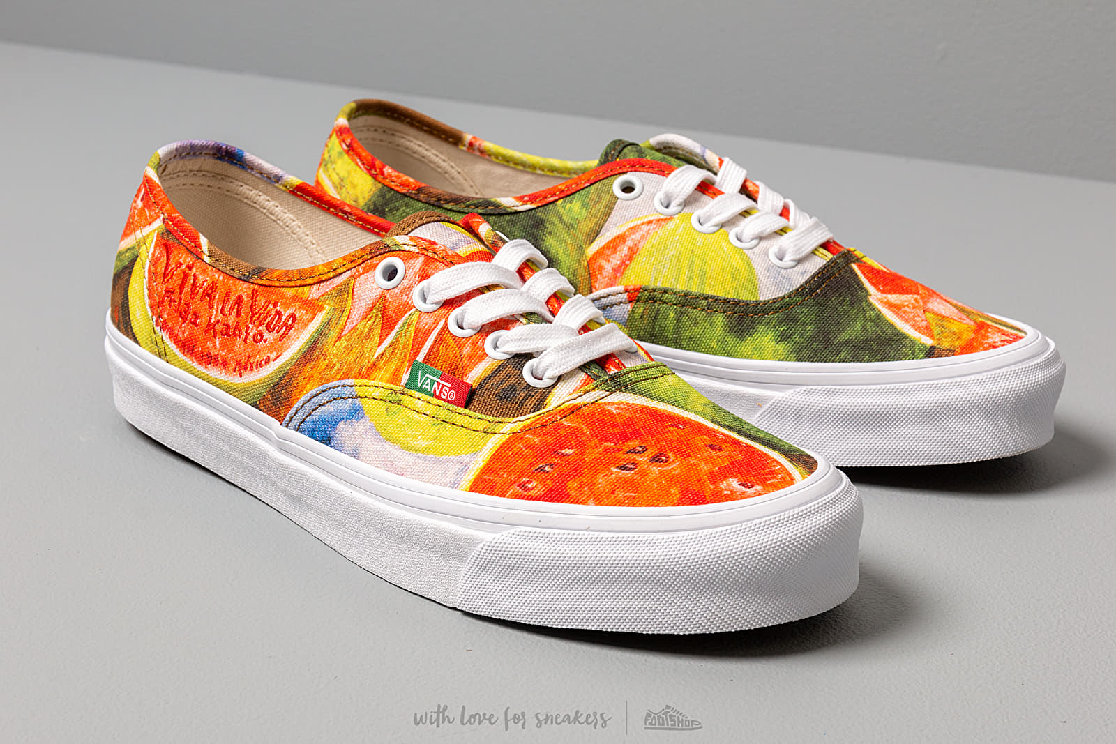 Men s shoes Vans OG Authentic Frida Kahlo Watermelons True White Footshop