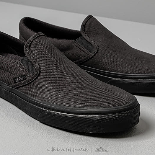 All black slip on vans womens cheap