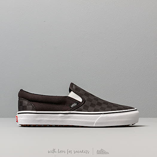 Men s shoes Vans Classic Slip On U Made For The Makers Black Checkerboard White Footshop