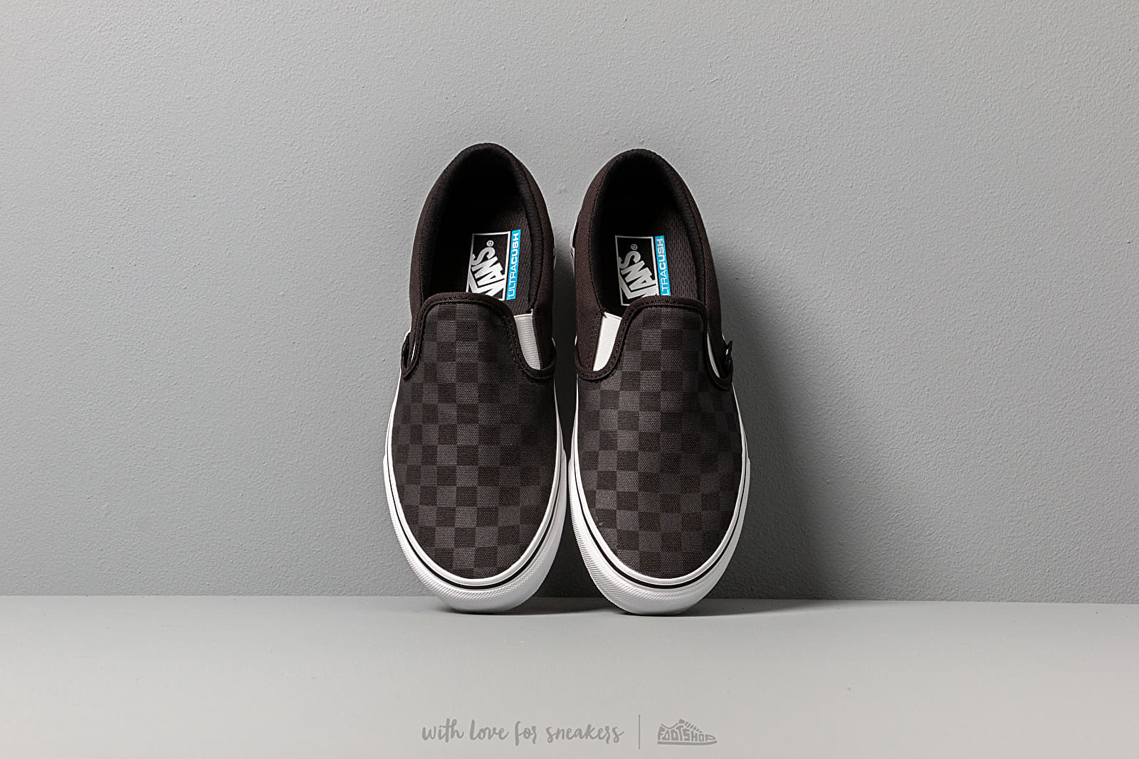 Herren Sneaker und Schuhe Vans Classic Slip-On U (Made For The Makers) Black Checkerboard/ White