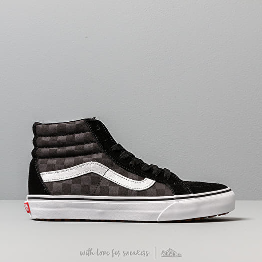 Men s shoes Vans Sk8 Hi Reissue Uc Made For The Makers Black Checkerboard Footshop