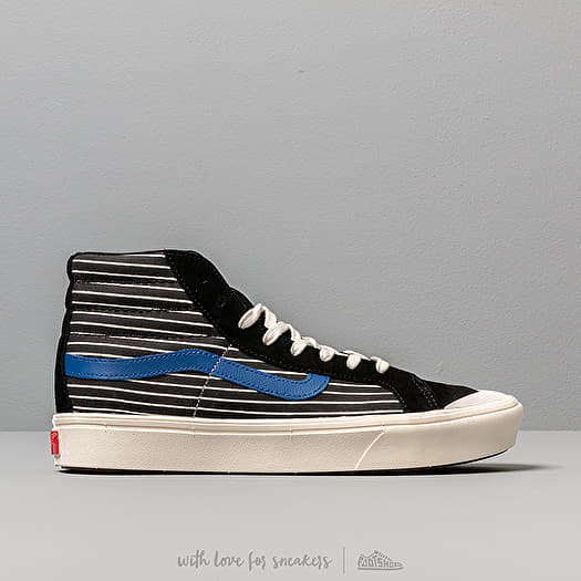 Men s shoes Vans Comfycush Style 1 Suede Canvas Black White Footshop