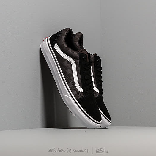 Old skool black checkerboard vans discount