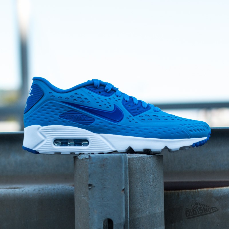 Herren Sneaker und Schuhe Nike Air Max 90 Ultra BR Light Photo Blue/ Game Royal- White