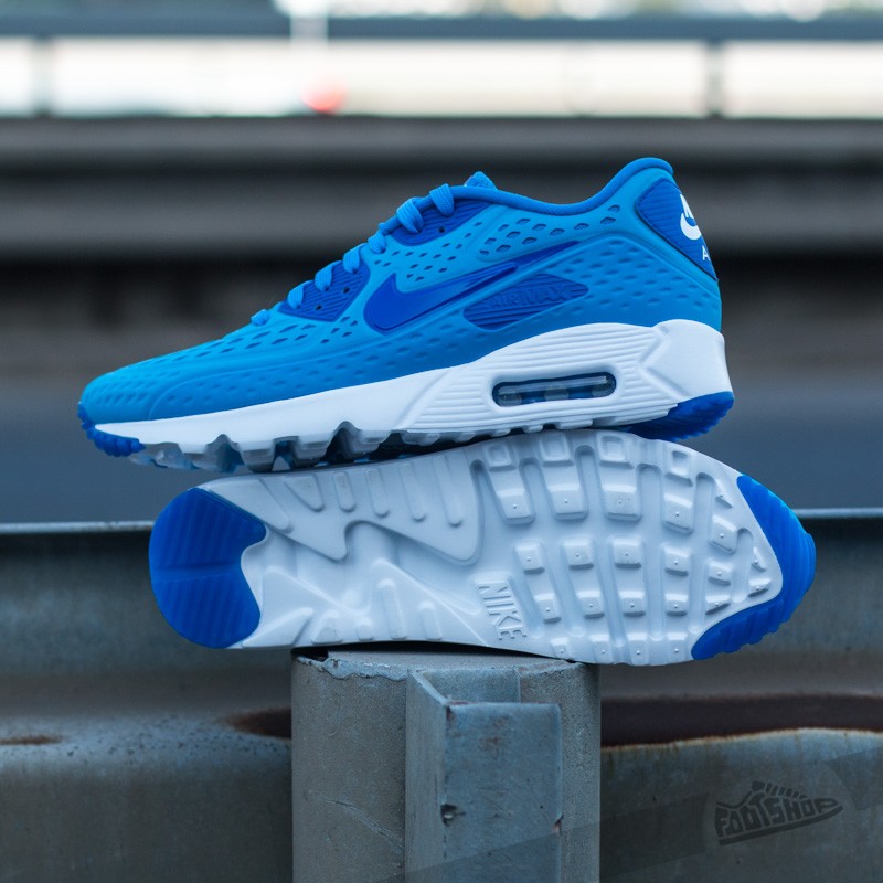 Herren Sneaker und Schuhe Nike Air Max 90 Ultra BR Light Photo Blue/ Game Royal- White