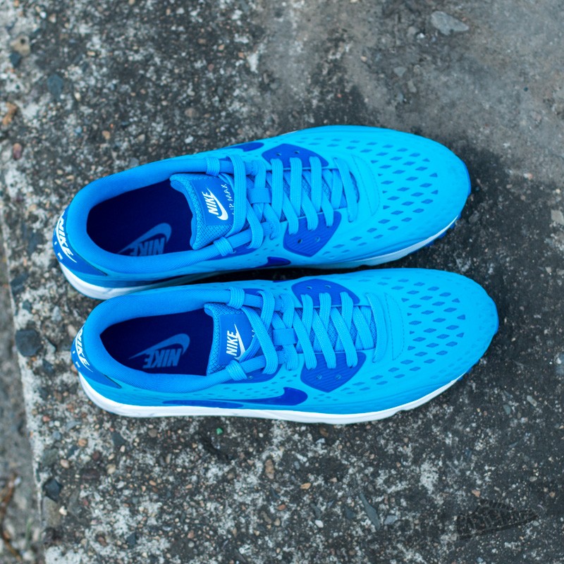 Herren Sneaker und Schuhe Nike Air Max 90 Ultra BR Light Photo Blue/ Game Royal- White