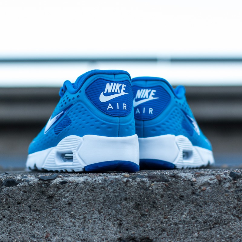 Herren Sneaker und Schuhe Nike Air Max 90 Ultra BR Light Photo Blue/ Game Royal- White