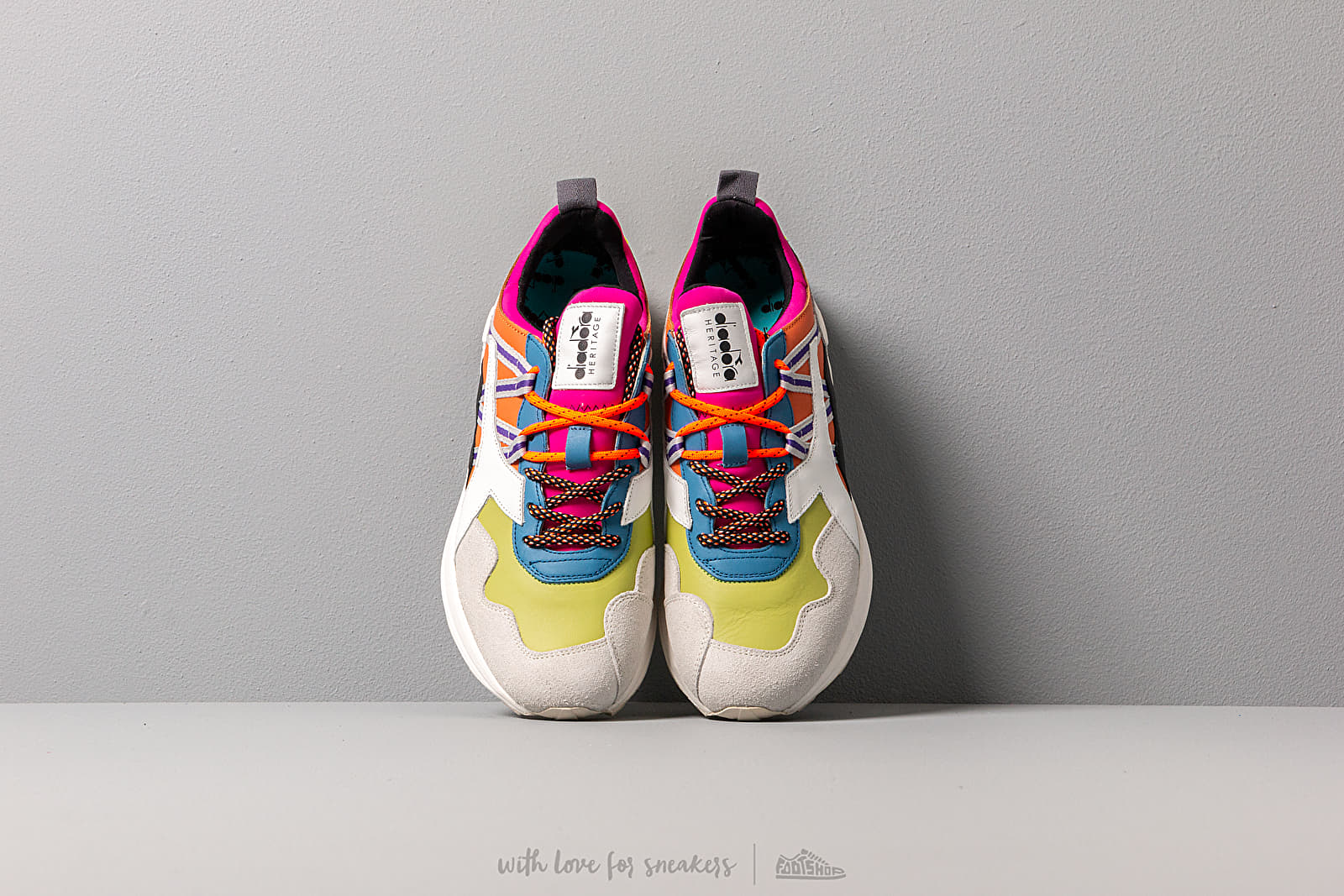 Men s shoes Diadora Rave Leather Pop Golden Poppy Footshop
