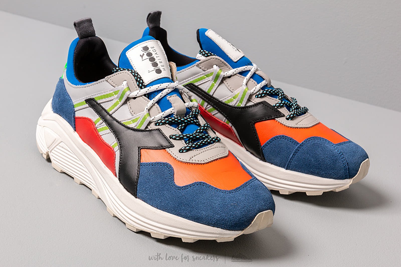 Men s shoes Diadora Rave Leather Pop Night Blue Footshop
