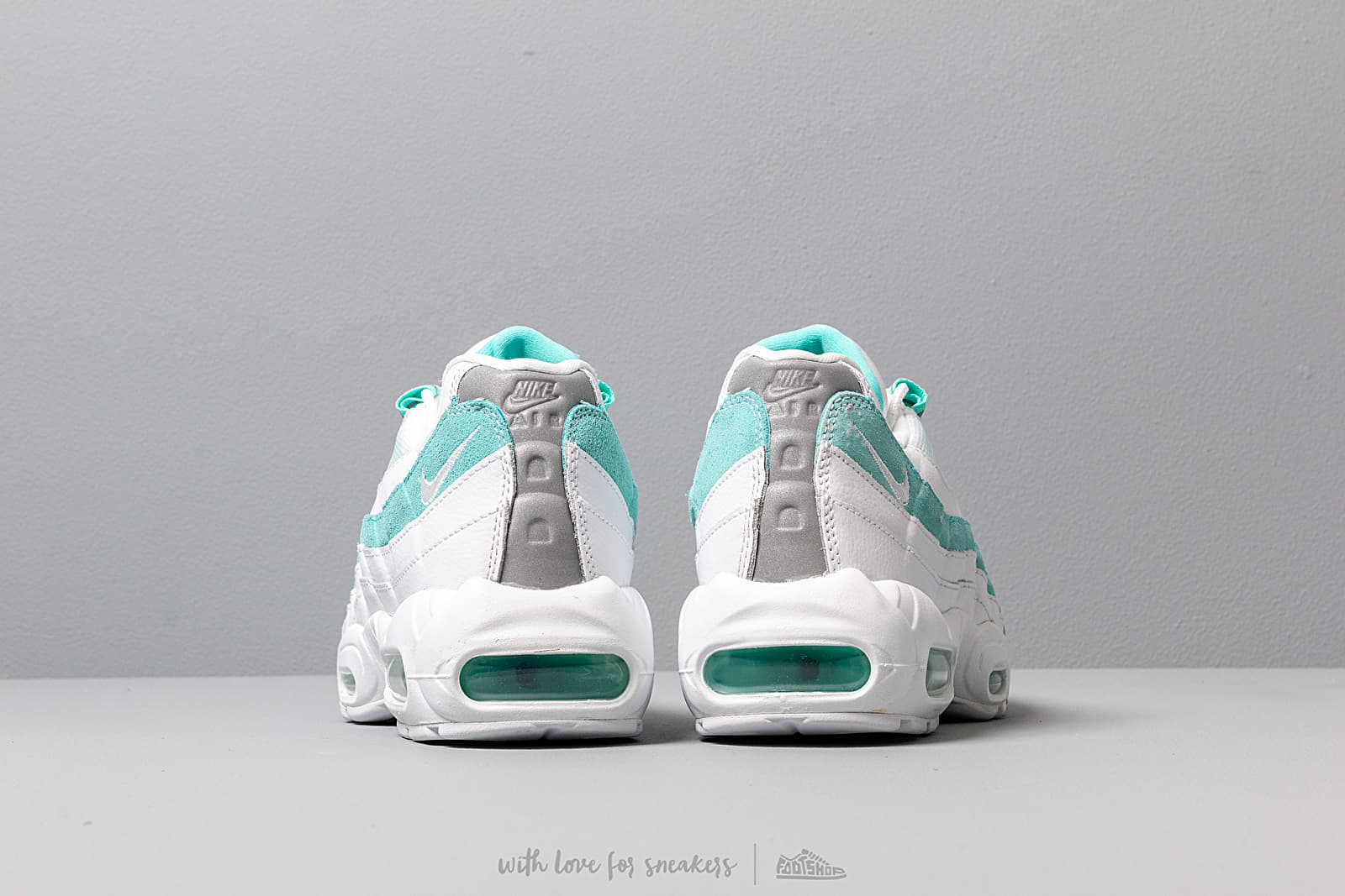 Women s shoes Nike Wmns Air Max 95 White White Light Aqua Footshop
