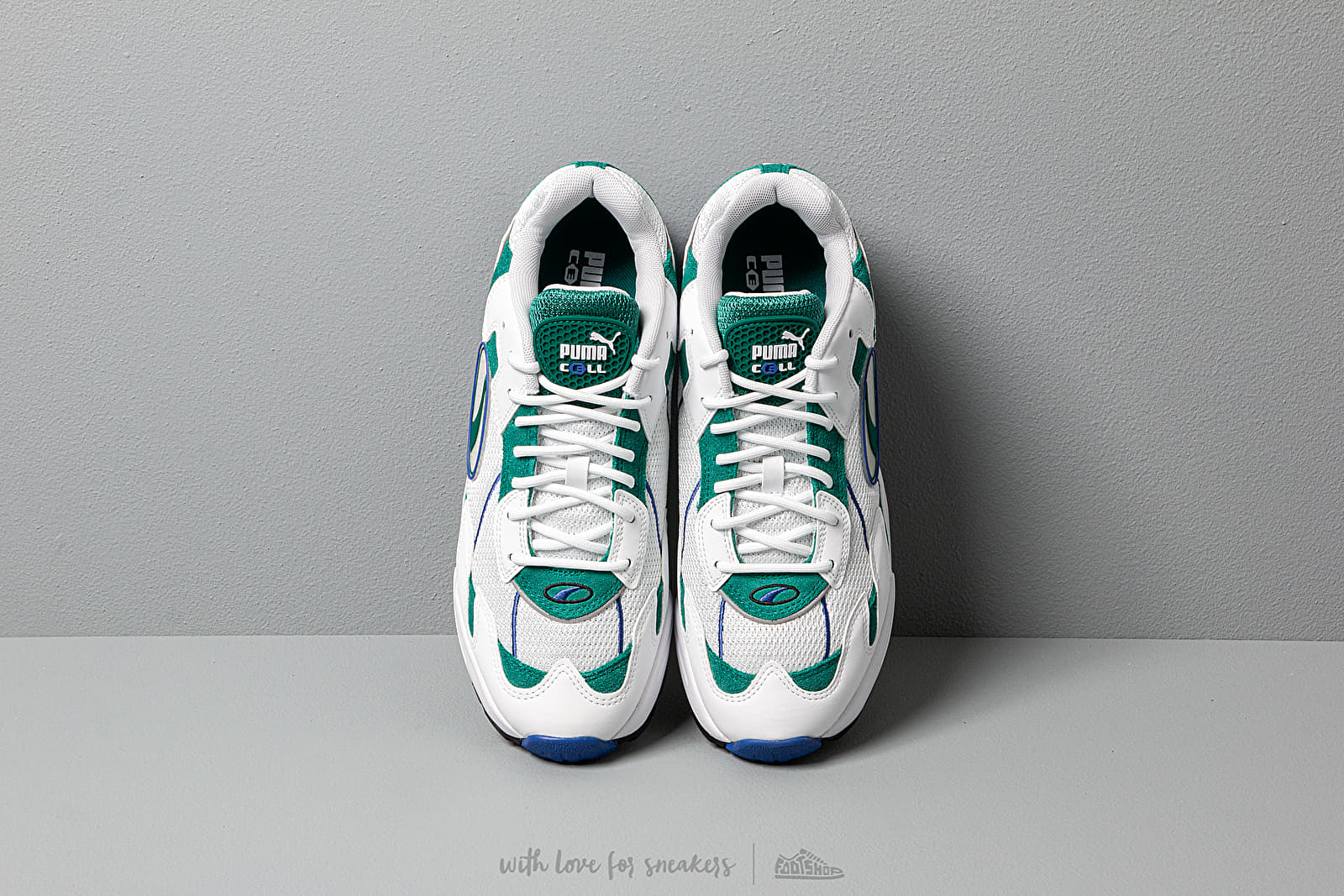 Men's shoes Puma Cell Endura OG Pack Puma White-Teal Green