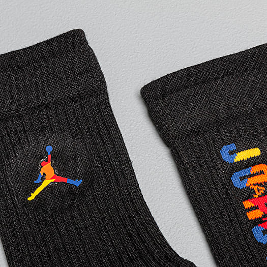 Socks Jordan Legacy Crew Socks Rivals Black Multi Color Footshop