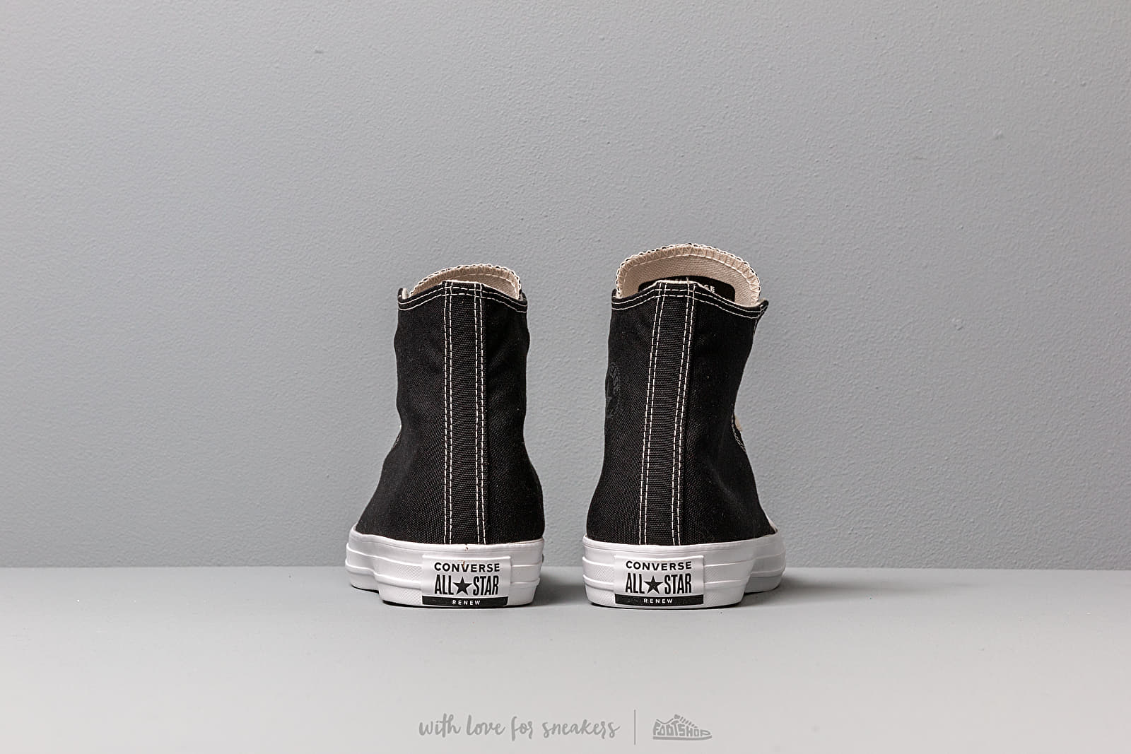 Zapatillas Hombre Converse Chuck Taylor All Star Hi Renew Canvas Black/ Black/ White