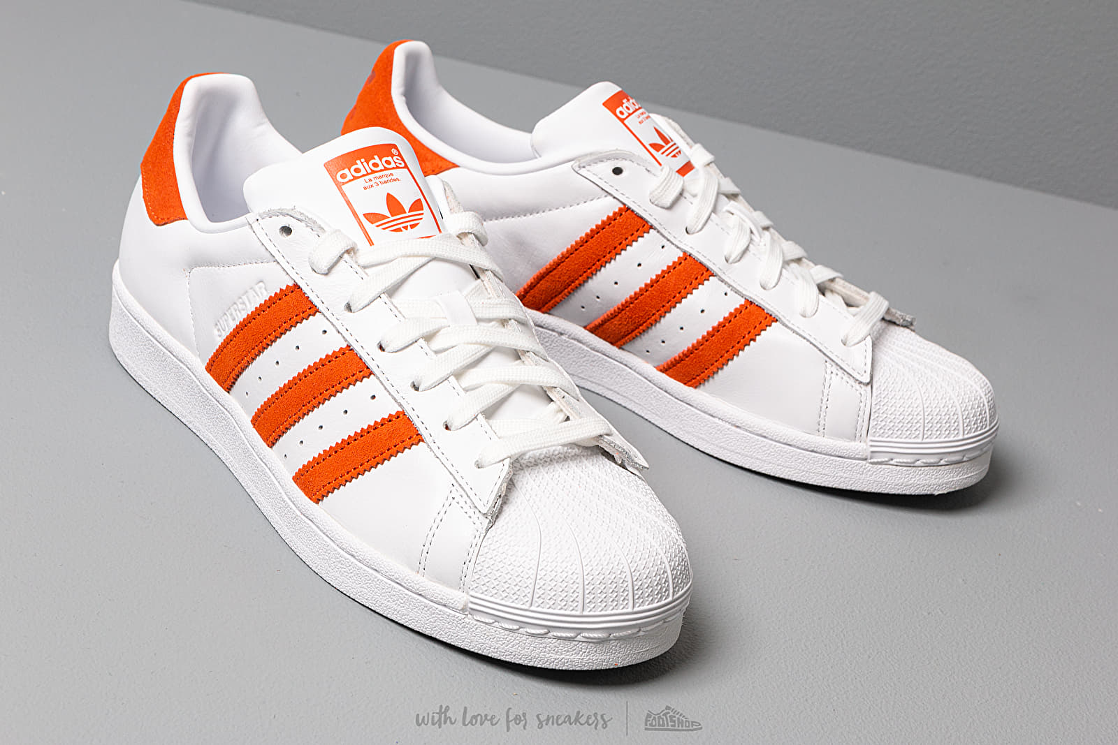 Orange and sale white adidas shoes