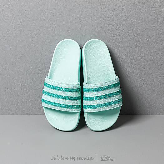 Adidas adilette mint green outlet