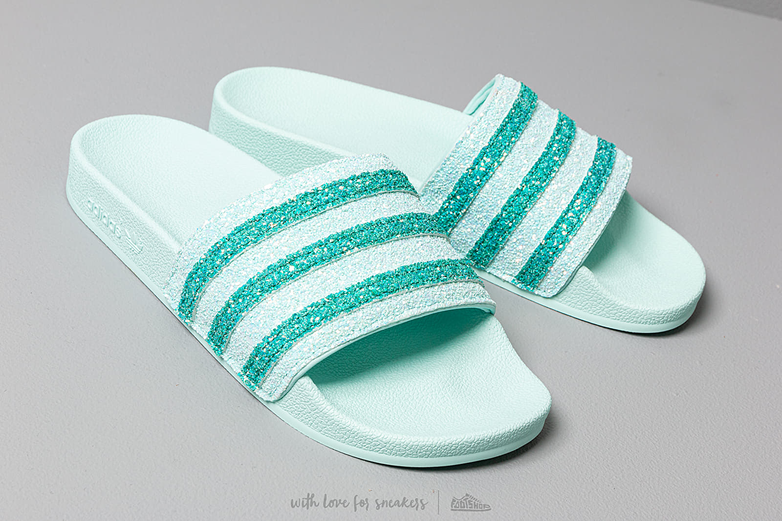 Adidas adilette ice mint cheap