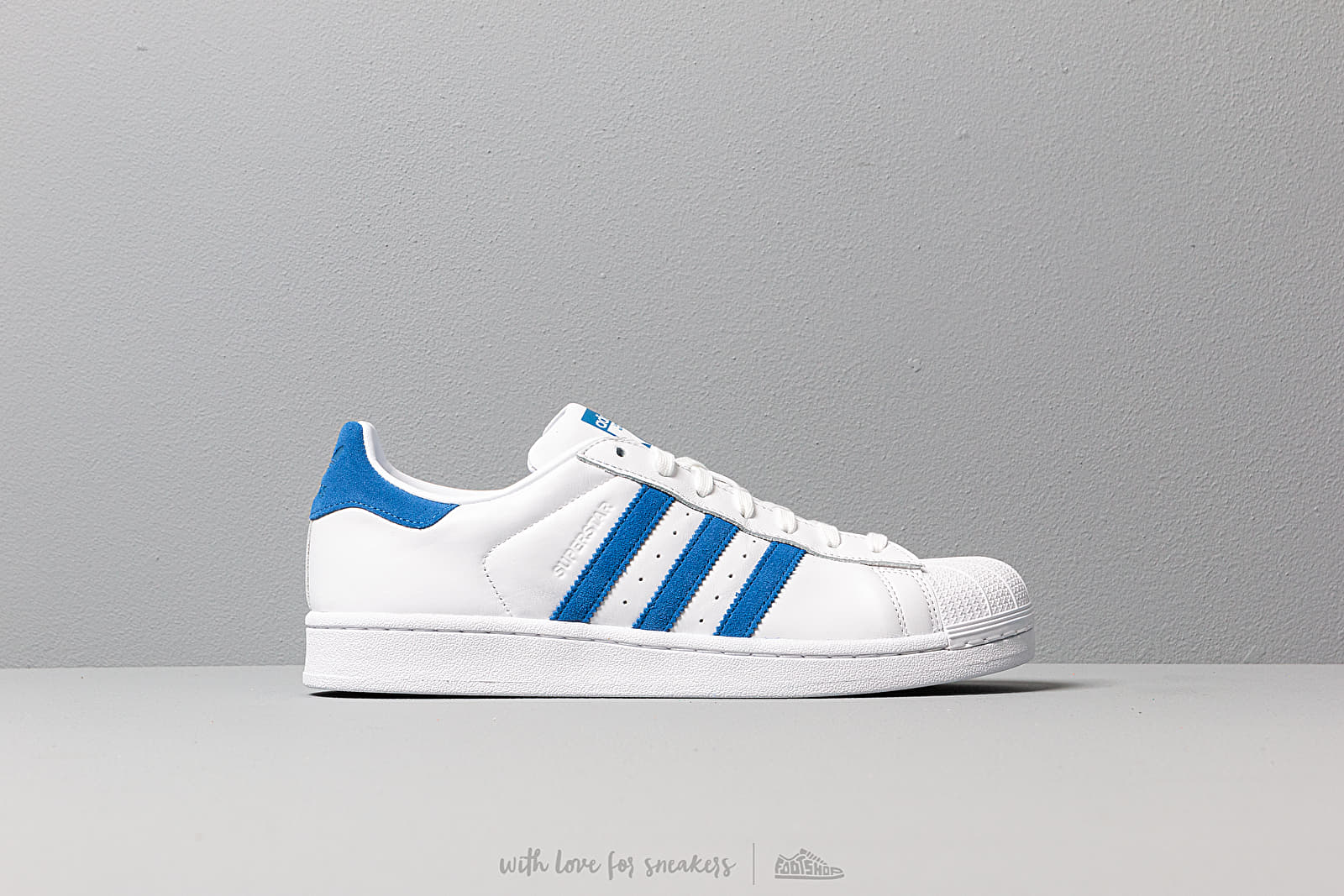 Moški čevlji adidas Superstar Ftw White/ Blue/ Ftw White