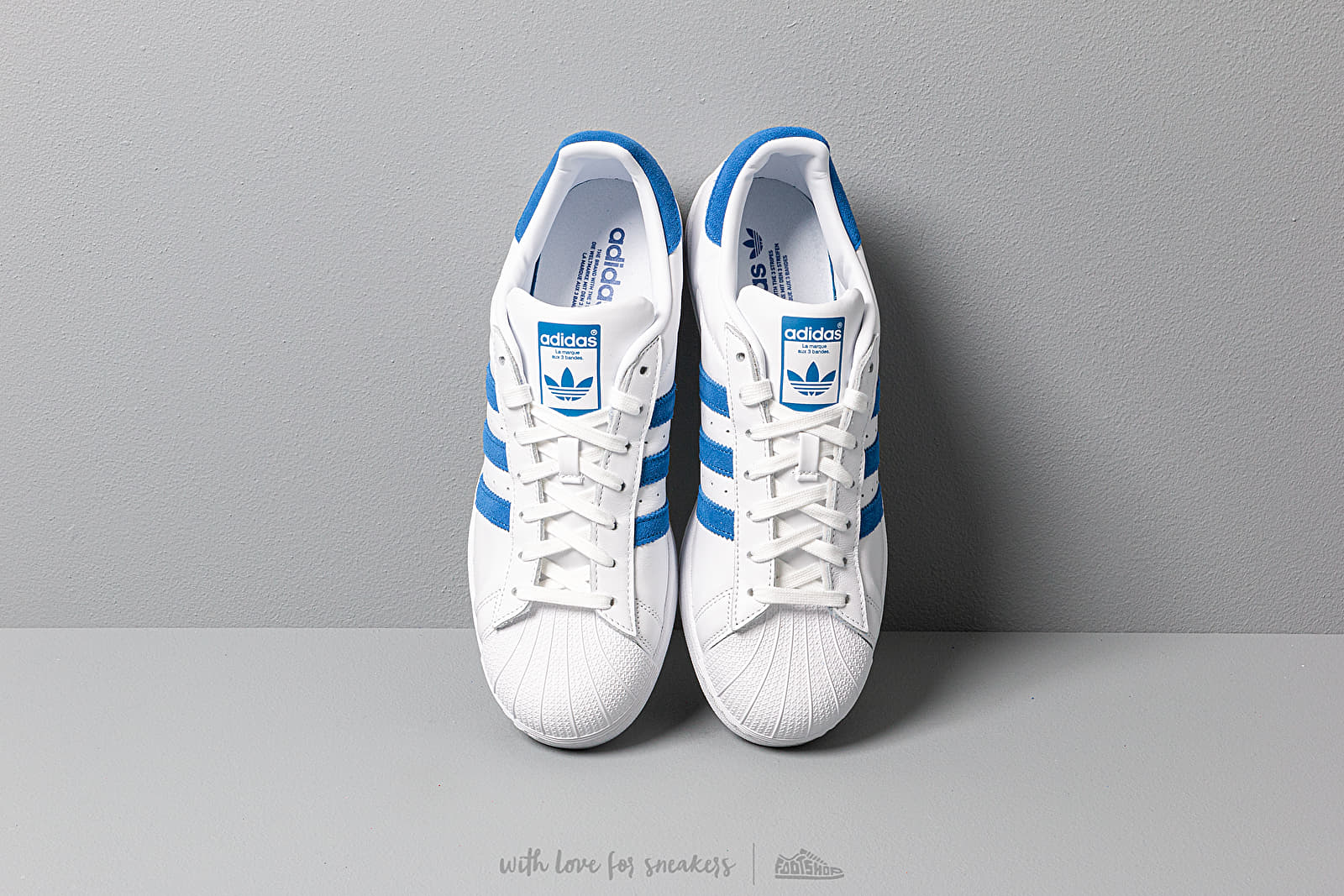 Moški čevlji adidas Superstar Ftw White/ Blue/ Ftw White