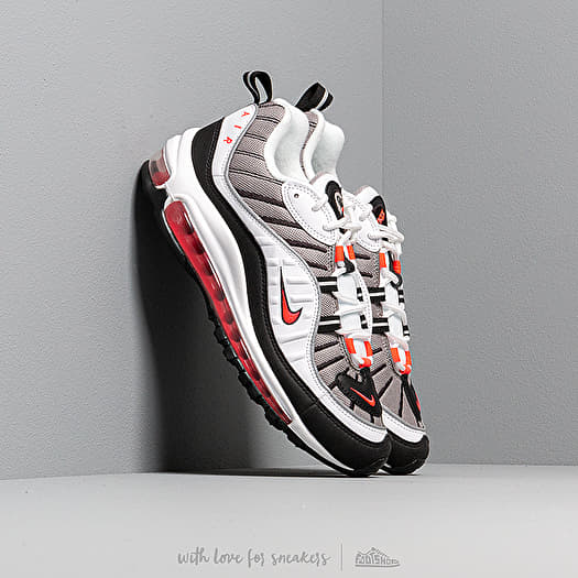 Chaussures et baskets femme Nike W Air Max 98 White/ Solar Red-Dust-Reflect  Silver | Footshop