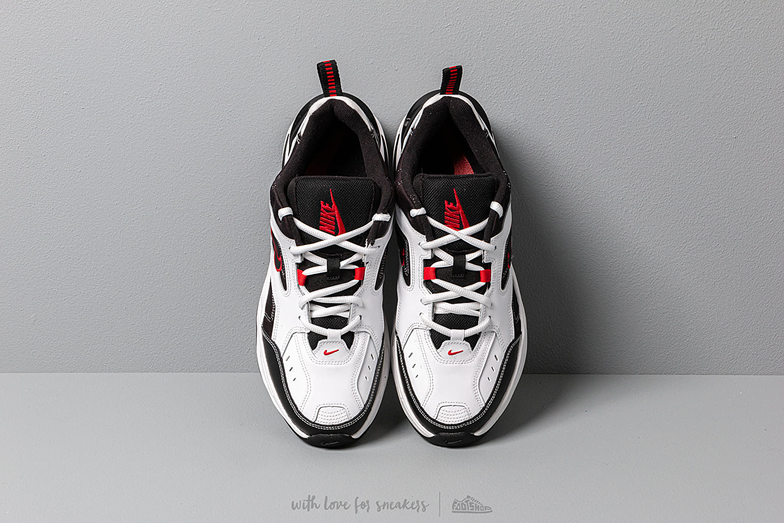 Scarpe uomo Nike M2K Tekno White Black University Red Footshop