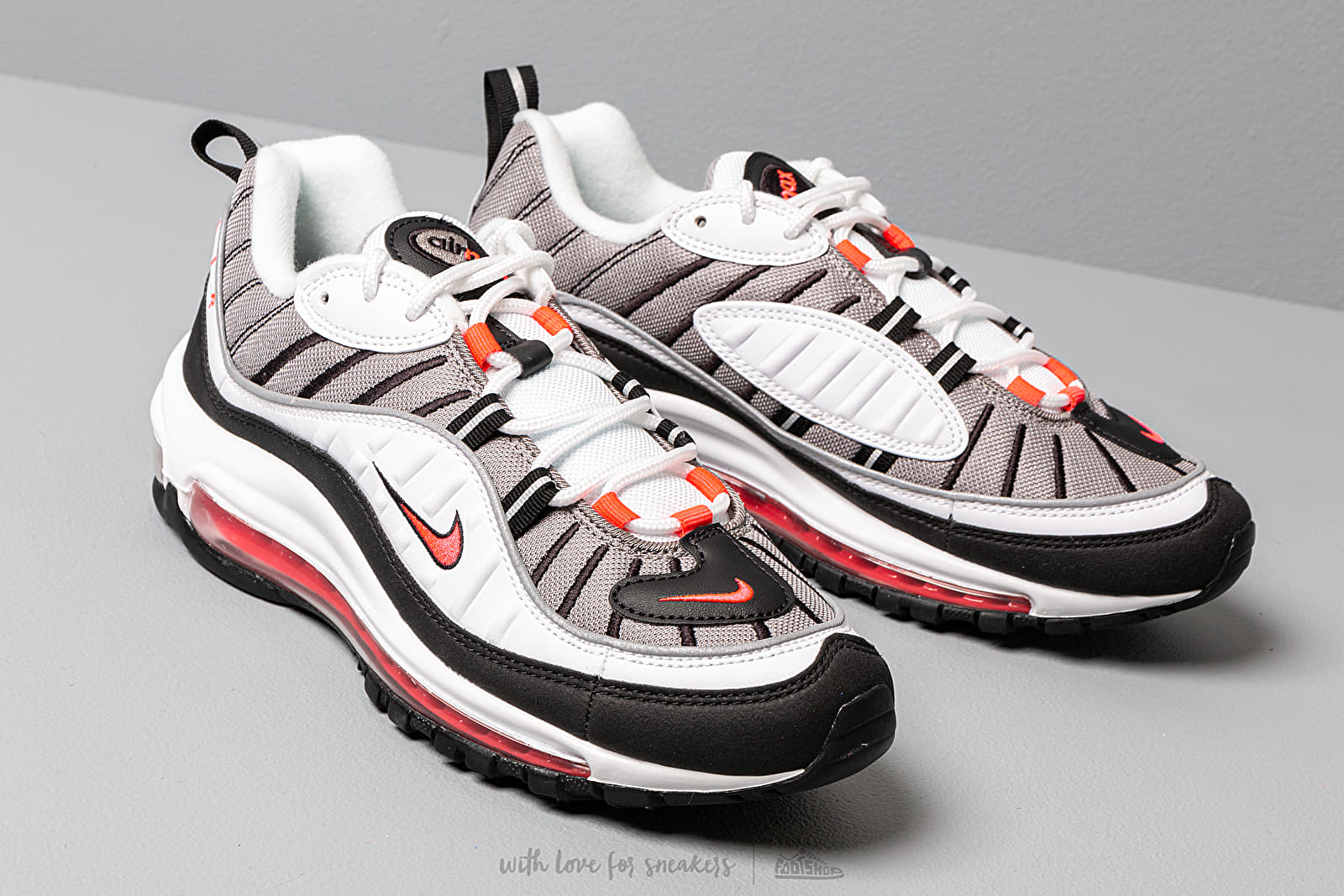Air max 98 outlet white black red