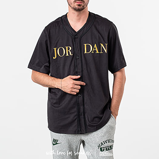 T-shirts Jordan Off CRT Baseball Tee Black/ Metallic Gold (AT9822