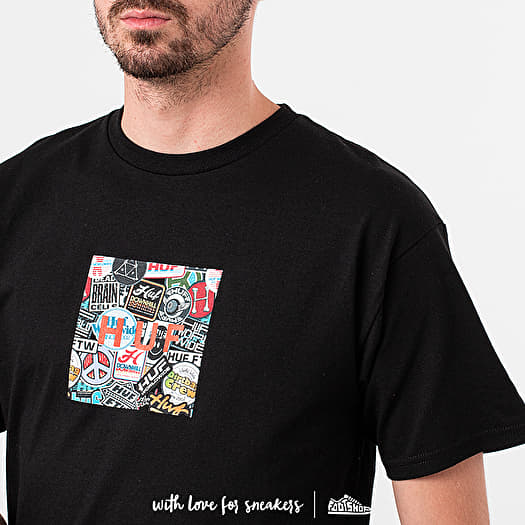 Huf box logo t shirt outlet