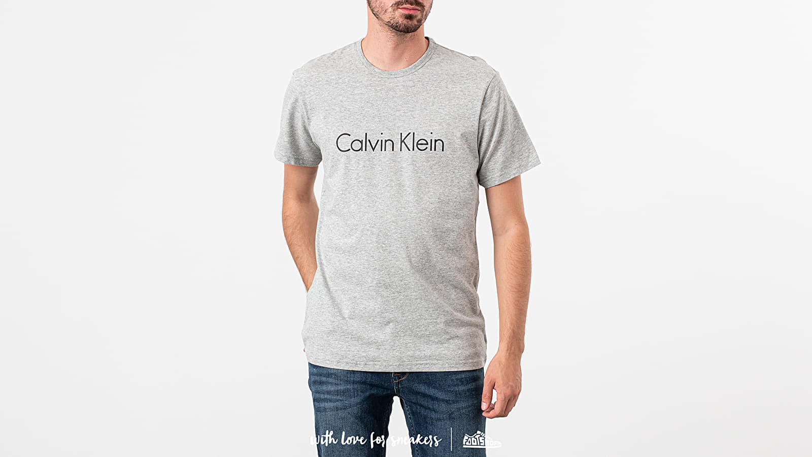 Tričká Calvin Klein Crew Neck Tee Grey