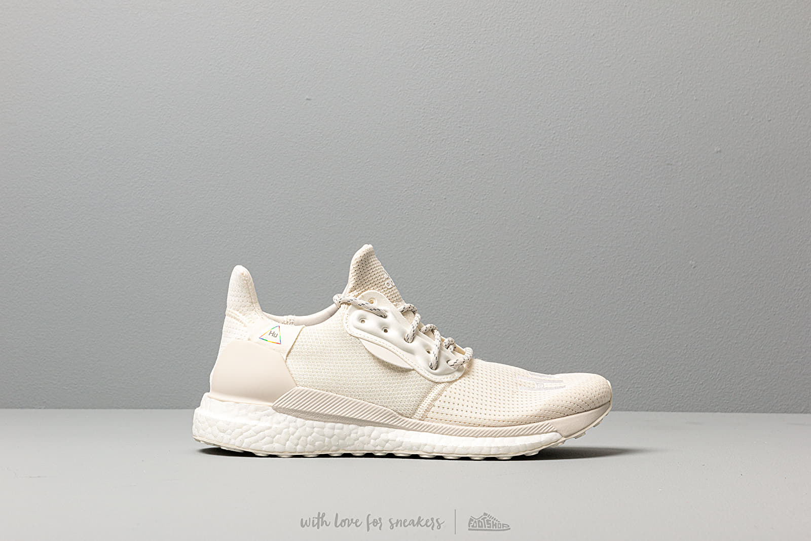 Men's shoes adidas x Pharrell Williams HU Glide Pride Cream White/ Raw White/ Off White