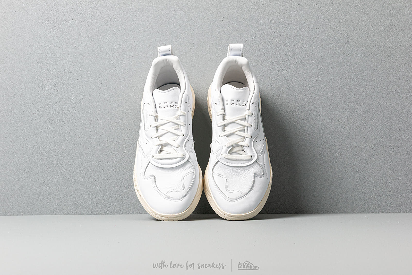 Adidas originals supercourt sale rx sneakers in white