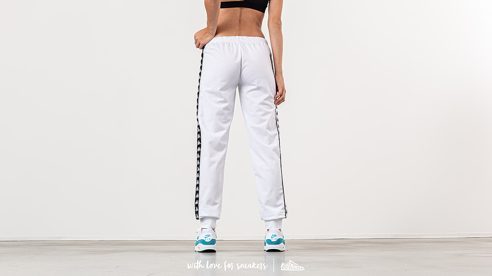 Jogger Pants Kappa 222 Banda Wrastoria Slim Pants White Footshop