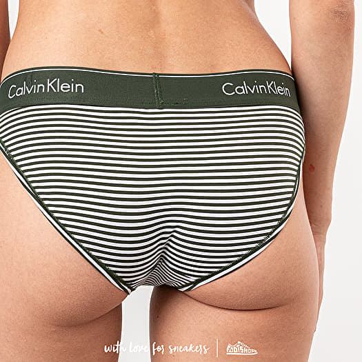 Bragas Calvin Klein Bikini Panties Green/ White