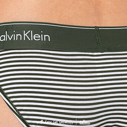 Bragas Calvin Klein Bikini Panties Green/ White