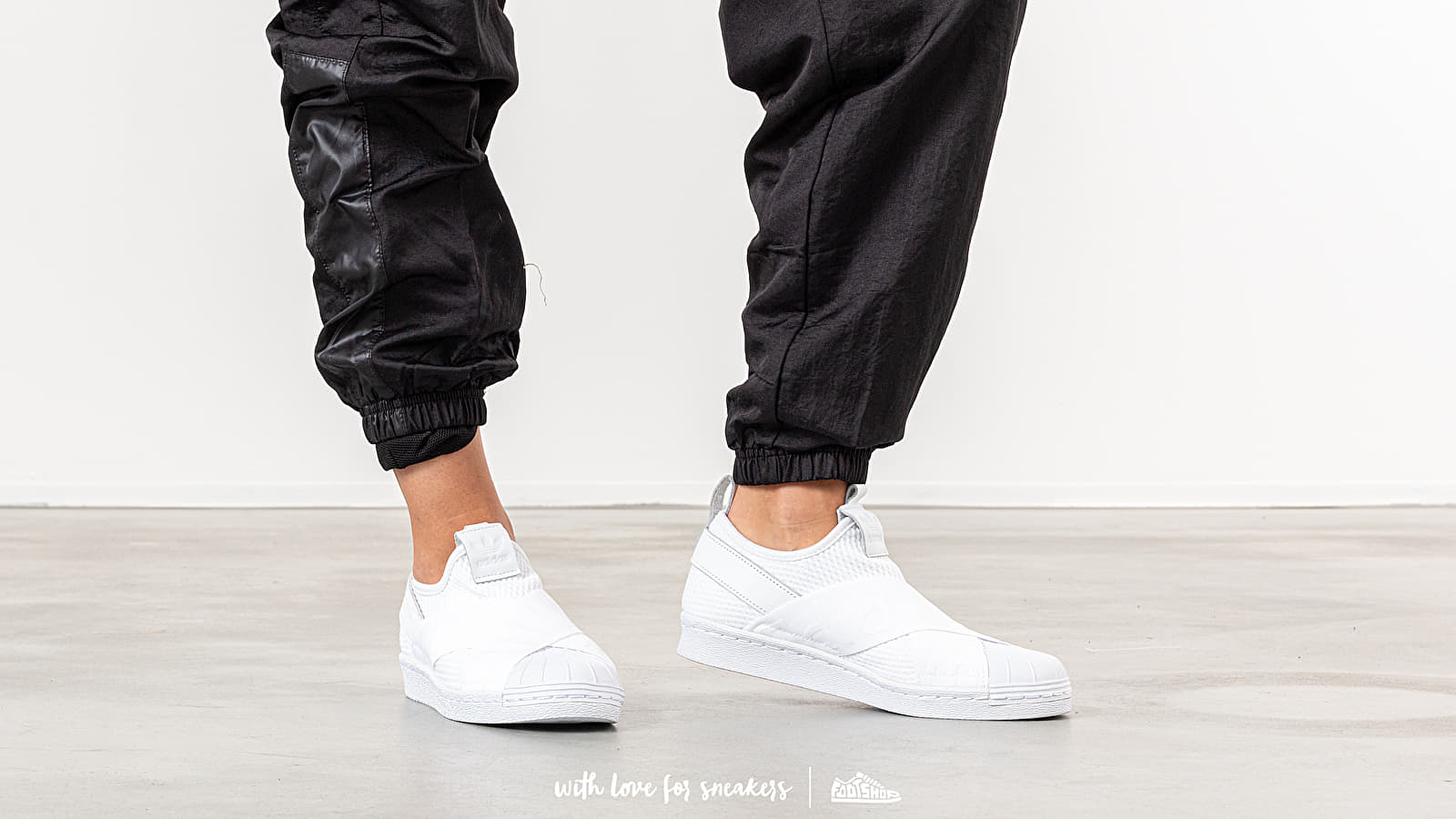 Women s shoes adidas Superstar Slip On W Ftw White Ftw White Core Black Footshop