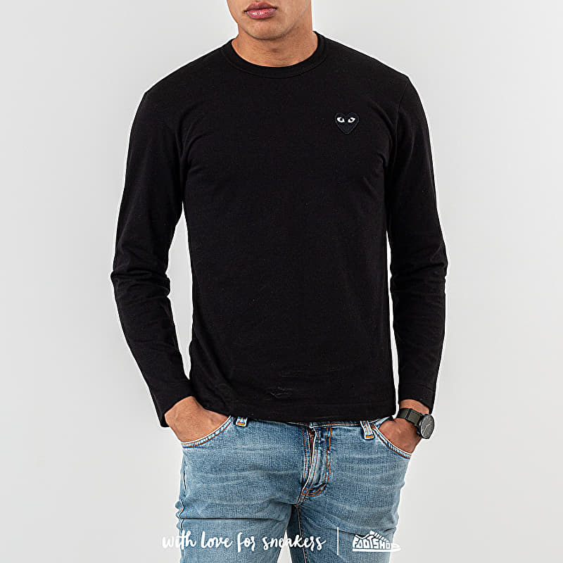 Comme des Garçons PLAY Long Sleeve Tee Black