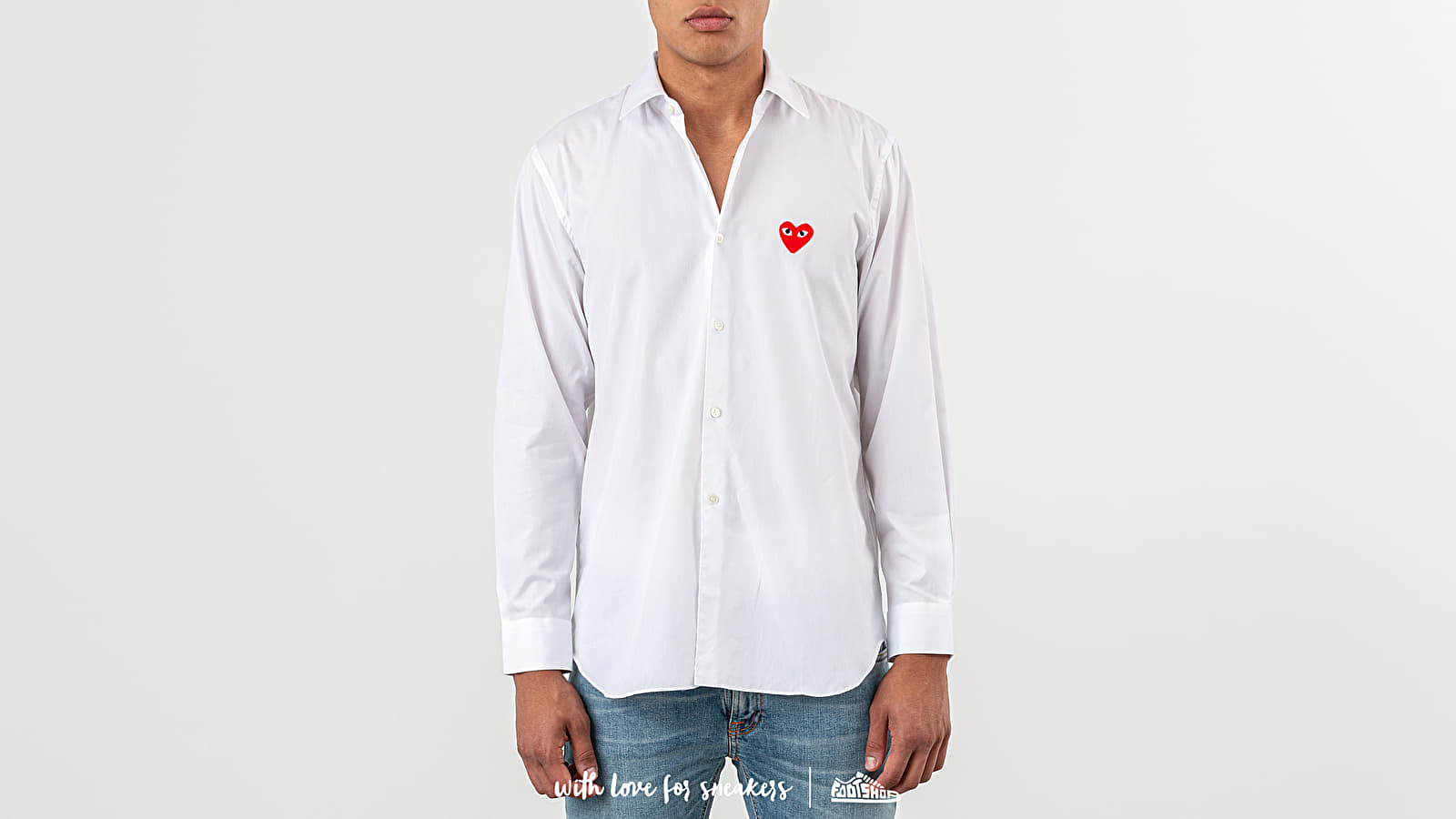 Cămăși Comme des Garçons PLAY Shirt White