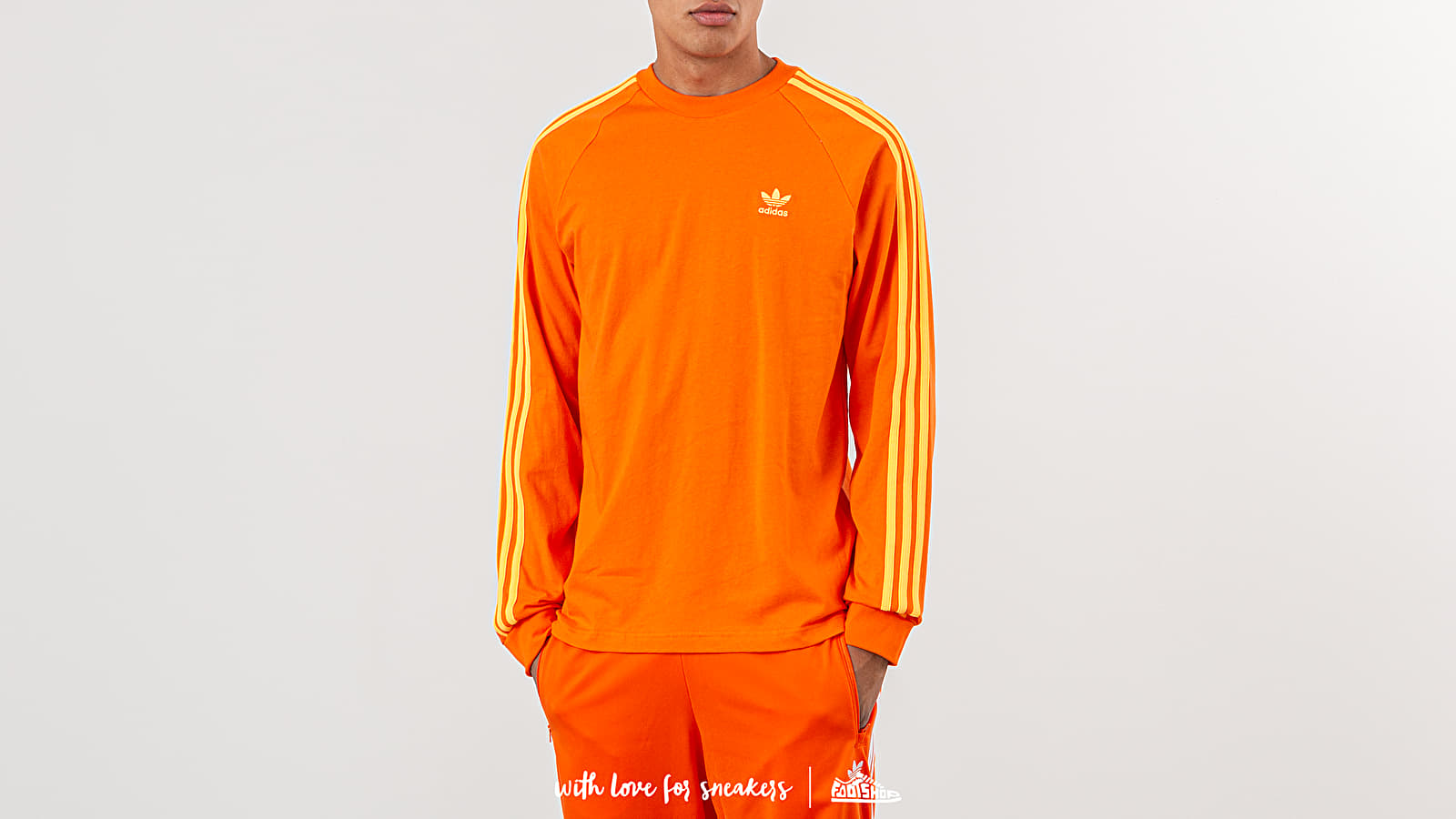 adidas 3 stripes orange