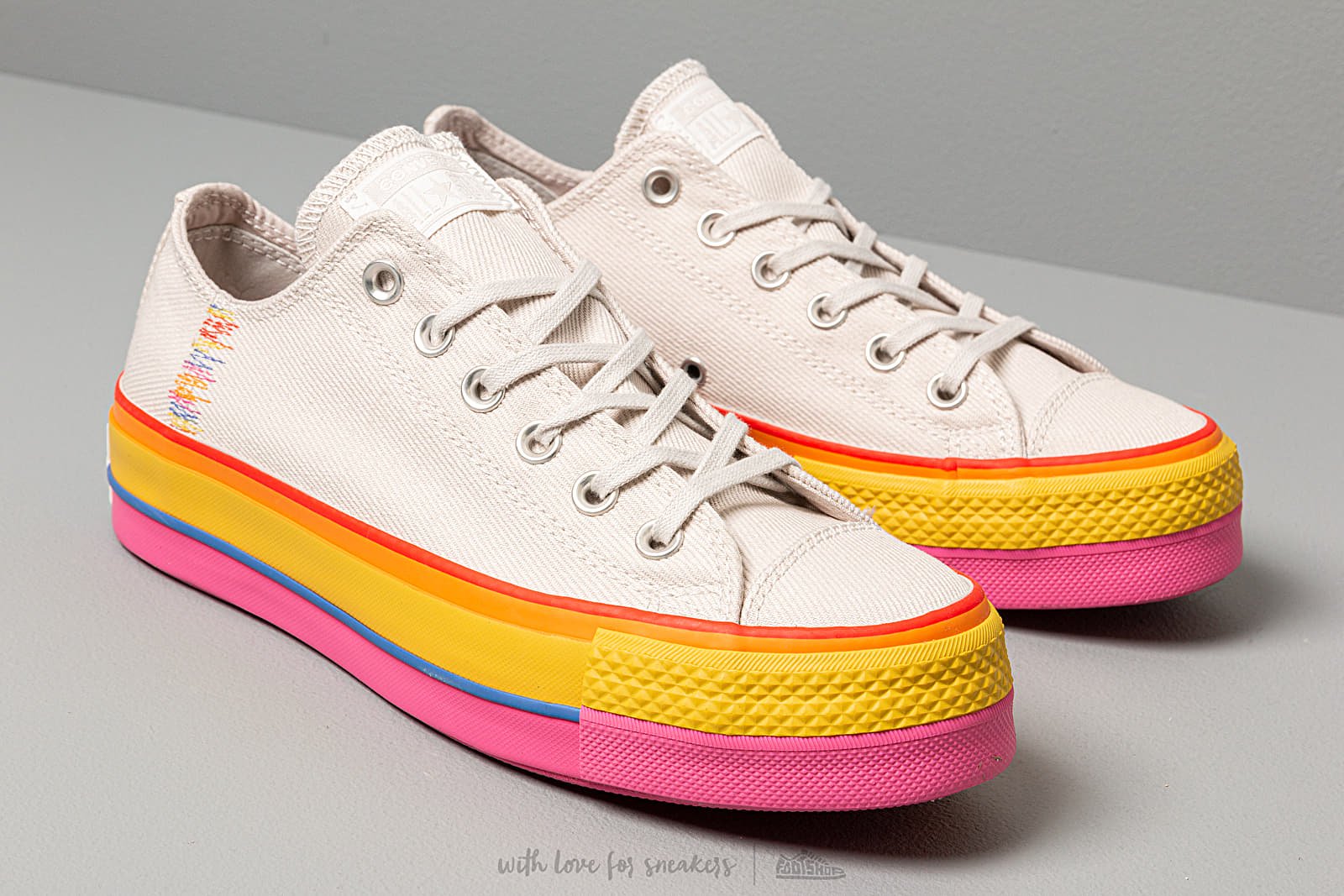 Zapatillas mujer Converse Chuck Taylor All Star Lift OX Vintage White/ Pale Putty
