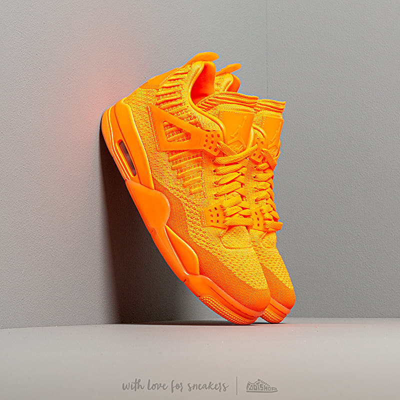 Air Jordan 4 Retro Flyknit Total Orange/ Total Orange-Total Orange