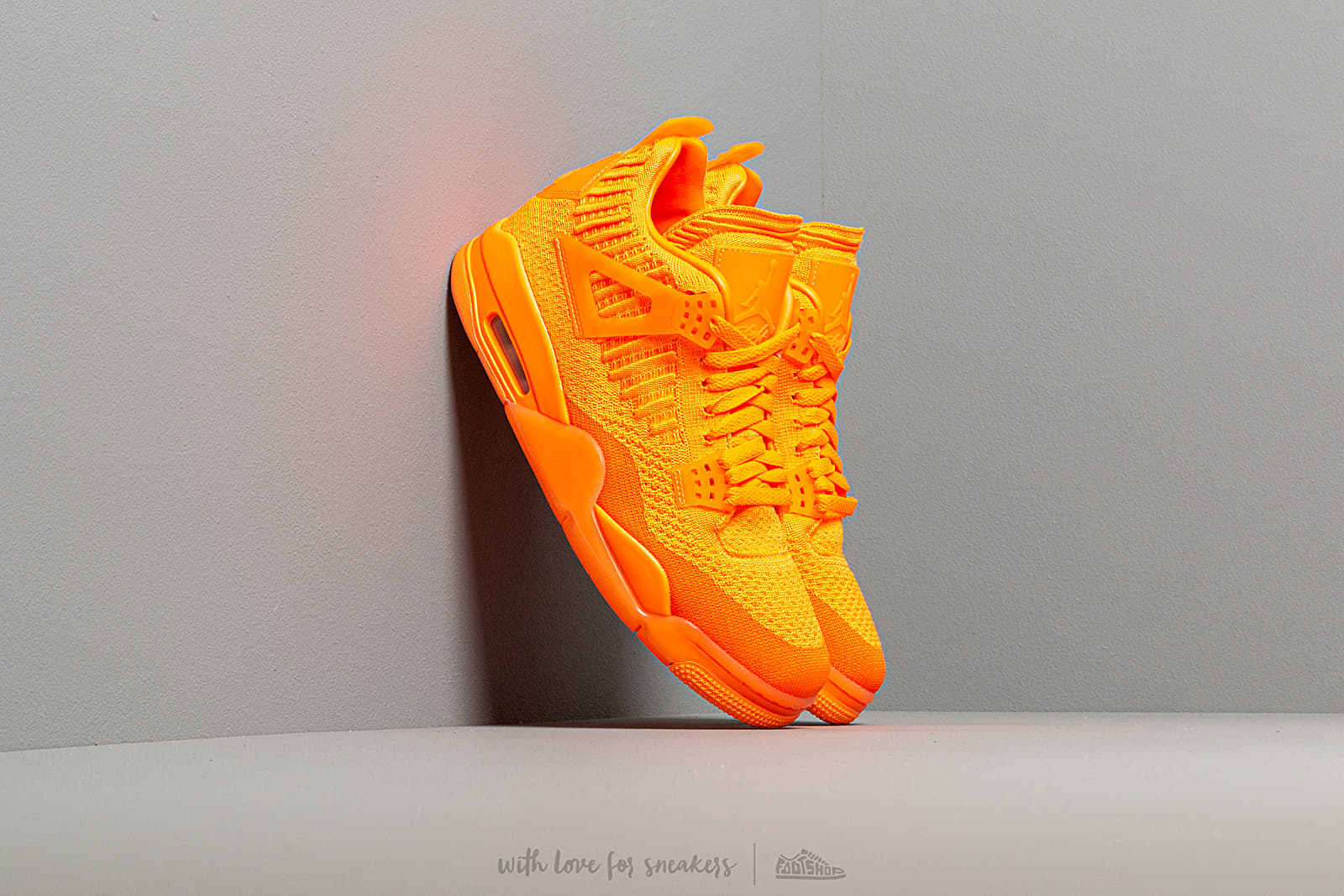 Jordan retro 4 flyknit orange new arrivals
